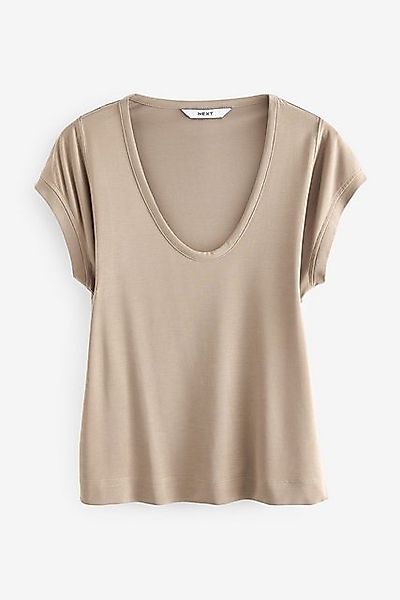 Next T-Shirt Kurzärmliges T-Shirt mit U-Ausschnitt günstig online kaufen