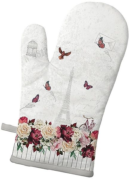 Ambiente® Topfhandschuhe Romantic Paris, (1-tlg., 1-teilig), Ofenhandschuh günstig online kaufen