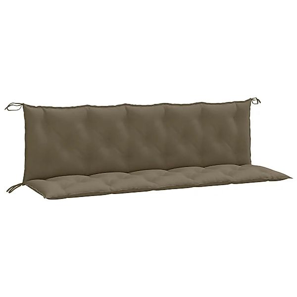 vidaXL Gartenbank-Auflagen 2 Stk Melange Taupe 180x50x7 cm Stoff 4002627 günstig online kaufen