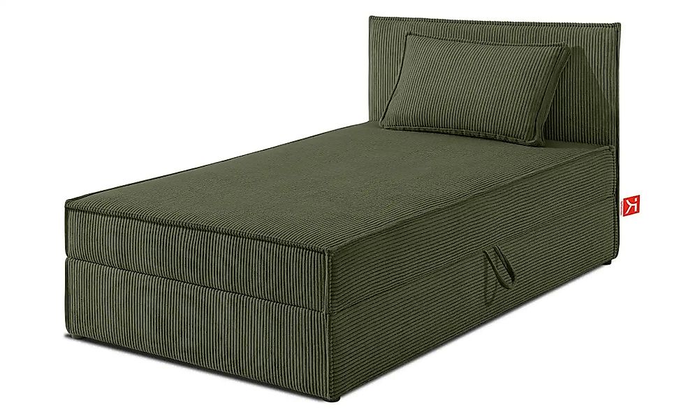 KONSIMO Boxbett mit Stauraum  H2 Roti ¦ grün ¦ Maße (cm): B: 95 H: 89 Bette günstig online kaufen