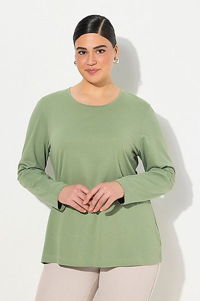 Ulla Popken T-Shirt bis 64 Oberteil Langarmshirt Basic Langarm günstig online kaufen