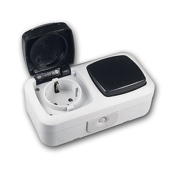 ChiliTec Feuchtraum Kombi SchalterSteckdose IP44 250V h günstig online kaufen