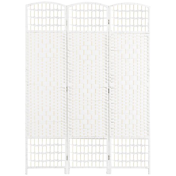 HOMCOM Paravent aus Holz 120 x 170 cm, faltbarer Raumteiler, 3 Paneele, Tre günstig online kaufen