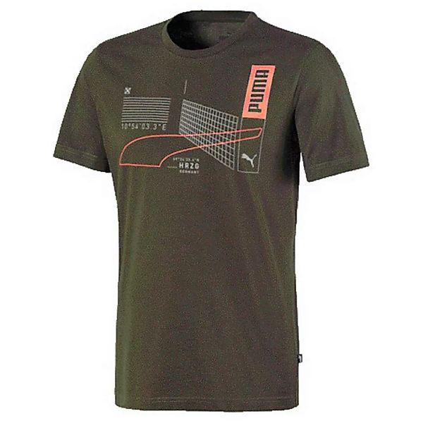 Puma Reflective Graphic Kurzarm T-shirt M Forest Night günstig online kaufen