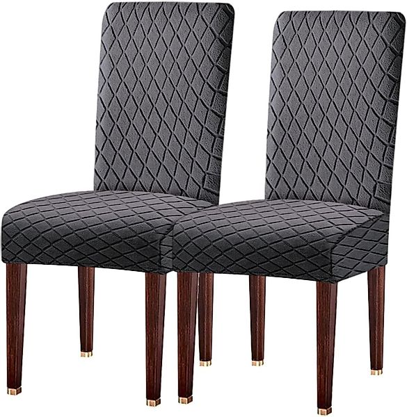 Coonoor Stuhlhusse geschwungener Stuhlbezug,Elastischer Jacquard-Esszimmers günstig online kaufen