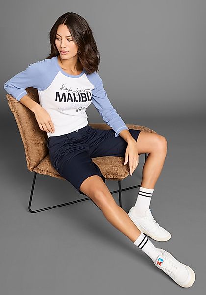 KangaROOS 3/4-Arm-Shirt College-Shirt mit Frontdruck günstig online kaufen