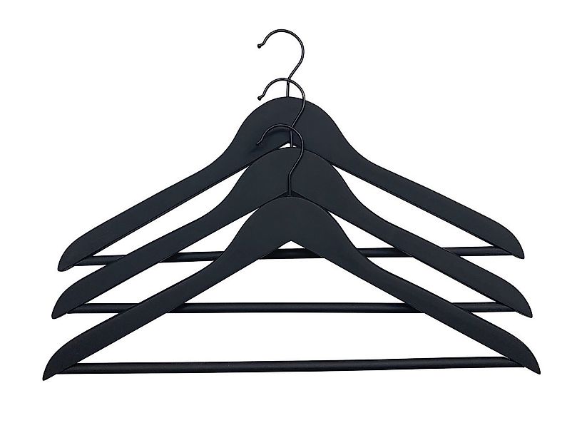 Trend Line Kleiderbügel TrendLine Kleiderbügel mit Steg 3er Pack Holz günstig online kaufen