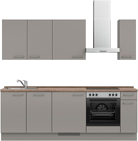 nobilia® Küchenzeile »"Laser I", Ausrichtung wählbar, Breite 240 cm« vormon günstig online kaufen