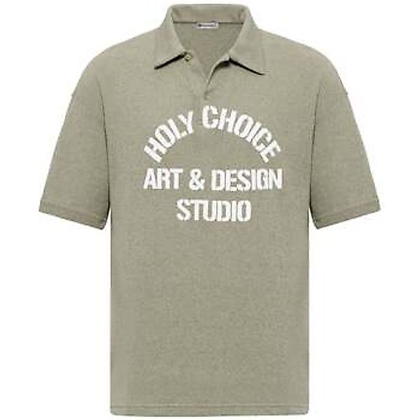 Dandalo  T-Shirts & Poloshirts Michel Oversize Lapel Collar Motto Printed S günstig online kaufen