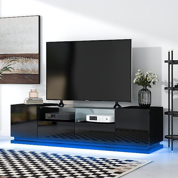 autolock TV-Schrank Hochglänzender TV-Schrank, Lowboard mit günstig online kaufen