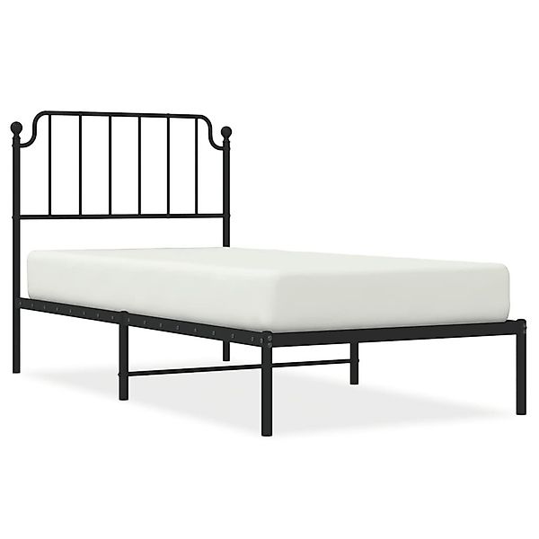 vidaXL Bett Bettgestell mit Kopfteil Metall günstig online kaufen