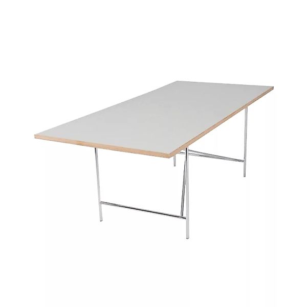 Richard Lampert - Eiermann 1 Tisch 90x200cm Gestell exzentrisch - weiß/Mela günstig online kaufen
