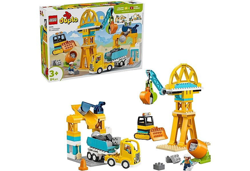 LEGO® Baustelle mit Baufahrzeugen – 3-in-1-Set (10476), LEGO DUPLO Town Kon günstig online kaufen