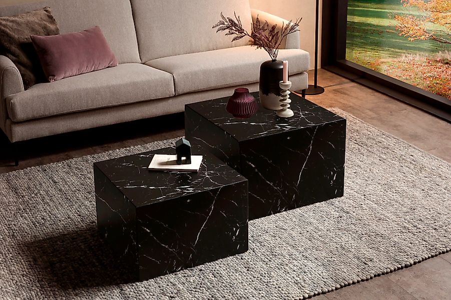 SalesFever Couchtisch "Almeria - stilvoller Couch- und Beistelltisch", (Set günstig online kaufen