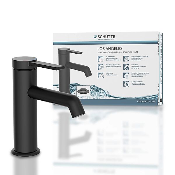 Schütte Waschtischarmatur LOS ANGELES Wasserhahn Bad, energiesparend, wasse günstig online kaufen