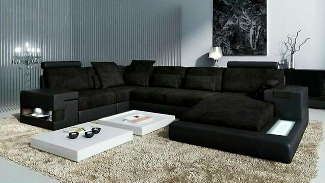 JVmoebel Ecksofa Sofa Ecksofas U Form Modernes Polster Wohnzimmer Möbel Tex günstig online kaufen
