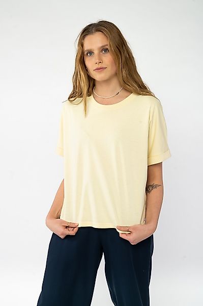 Relaxed T-Shirt aus Bio Baumwolle günstig online kaufen