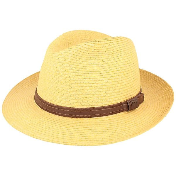 Breiter Strohhut Bogart Strohhut Kofferhut Kunstlederband günstig online kaufen