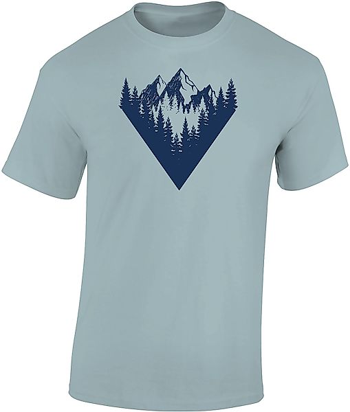 Baddery Print-Shirt Wander T-Shirt: "Waldgipfel" - günstig online kaufen