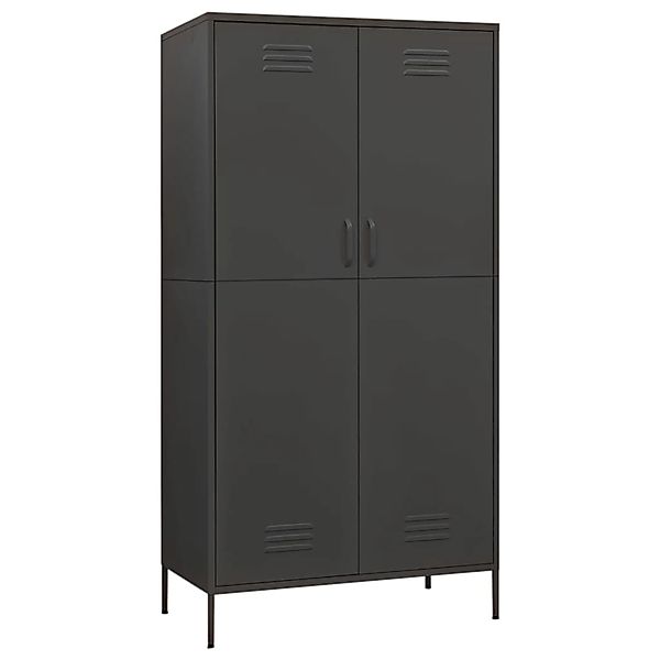 vidaXL Kleiderschrank Anthrazit 90x50x180 cm Stahl günstig online kaufen