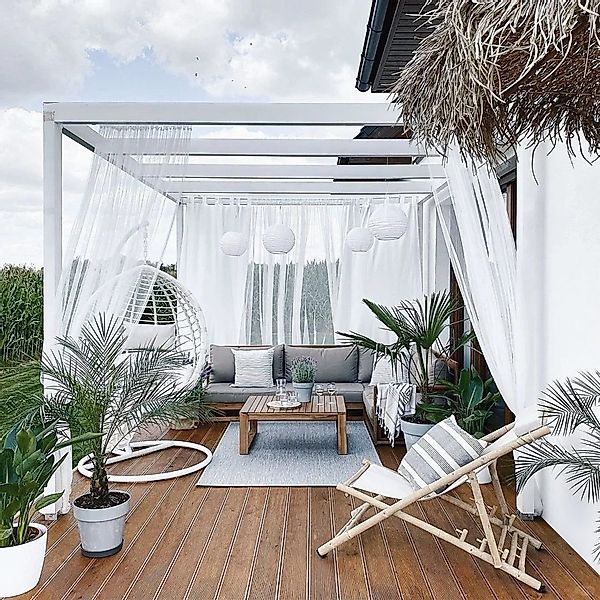Jibenhome Moskitonetz Outdoor Gardine DIY Verstellbare günstig online kaufen