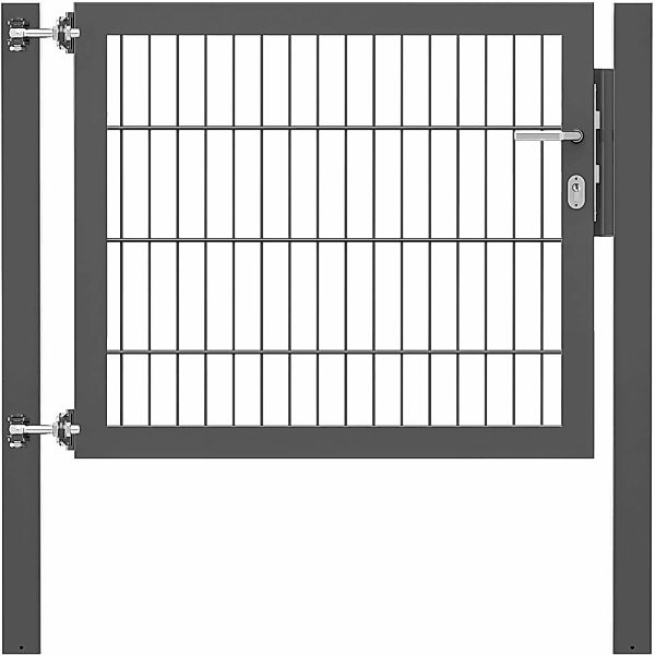 Einzeltor Flexo Plus 100 cm x 80 cm Pfosten 80 cm x 80 cm Anthrazit günstig online kaufen