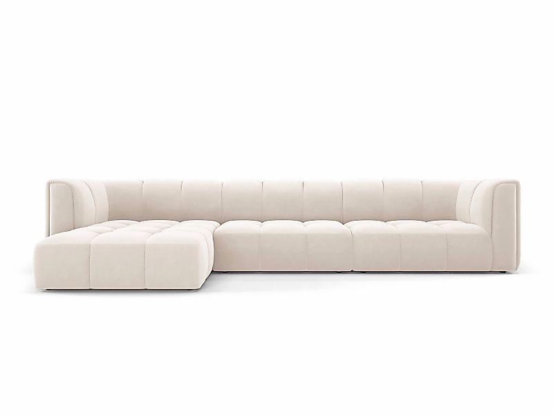 Milo Casa | Ecksofa Francesca Samt links 5-Sitzer günstig online kaufen