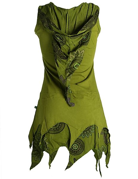 Vishes Tunikakleid Zipfelige Elfentunika Lagenlook Blumen günstig online kaufen