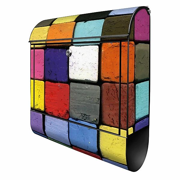 Banjado Design Briefkasten Schwarz Pulverbeschichtet 39x47x14cm 2 Schlüssel günstig online kaufen