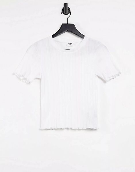 Cotton:On – Kurzärmliges T-Shirt in Weiß günstig online kaufen