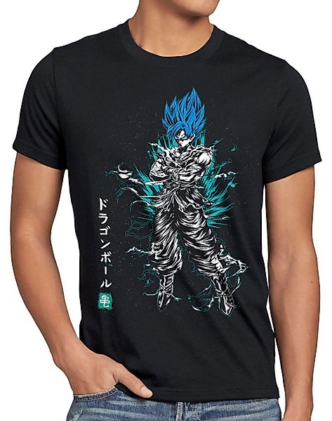 style3 Print-Shirt Herren T-Shirt Songoku Venegance günstig online kaufen