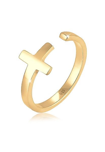 Elli Fingerring Kreuz 925 Sterling Silber günstig online kaufen