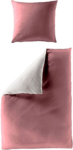 BIERBAUM Wendebettwäsche »Modern Uni in Gr. 135x200 oder 155x220 cm«, Moder günstig online kaufen