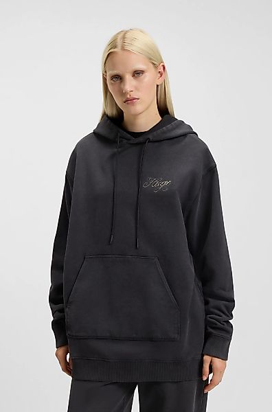 HUGO Blue Hoodie "Dejandra", Oversized Fit, Strassapplikation auf dem Rücke günstig online kaufen