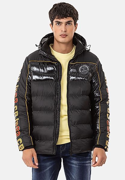 Cipo & Baxx Winterjacke "Jacke", mit Kapuze, im Kontrast-Look günstig online kaufen