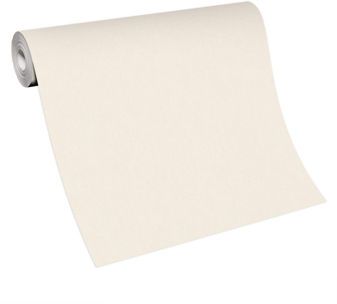 Bricoflor Uni-Vliestapete in Creme günstig online kaufen