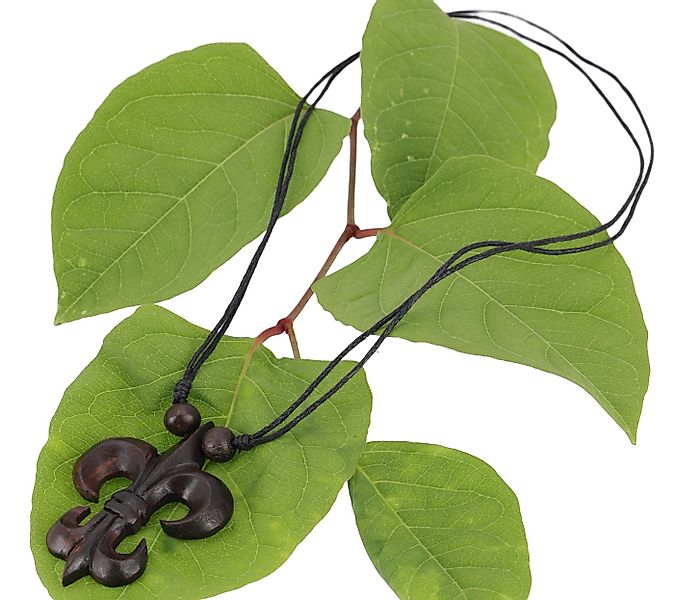 Guru-Shop Perlenkette Ethno Holzschmuck, Halskette, Surferkette - Raute günstig online kaufen