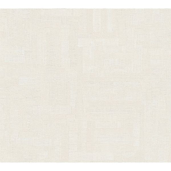 A.S. Creation Vliestapete Holzblock Ethno 10,05 m x 0,53 m Creme-Weiß FSC® günstig online kaufen