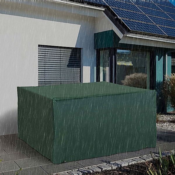 Outsunny Schutzhülle Abdeckung für Gartenmöbel 600D-Oxford Grün 135x135x75 günstig online kaufen