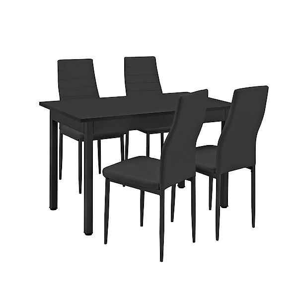 en.casa Essgruppe, (Set, 5-tlg), »Jørpeland« Esstisch günstig online kaufen