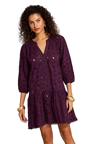 Love & Roses Strandkleid Love & Roses Mini-Kaftan, Lochstickerei, Regular ( günstig online kaufen