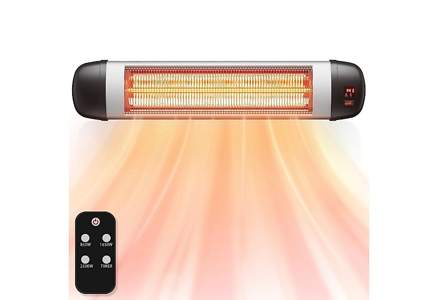 ZMH Heizlüfter Terrasse Infrarotheizung - 2500W 3 Heizstufen Wandmontage fü günstig online kaufen