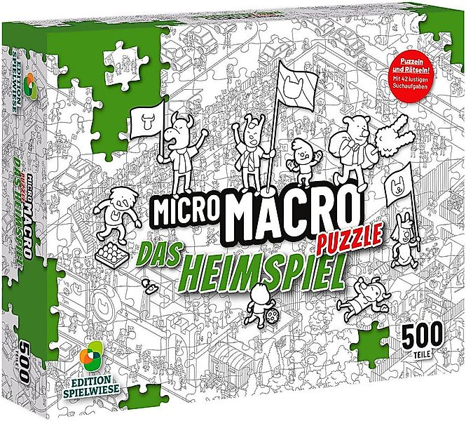 EDITION SPIELWIESE Puzzle MicroMacro Puzzle #2: Das Heimspiel, 500 Puzzlete günstig online kaufen