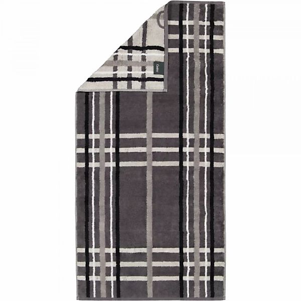 Cawö Handtücher Noblesse Check 1089 - Farbe: anthrazit - 77 - Handtuch 50x1 günstig online kaufen