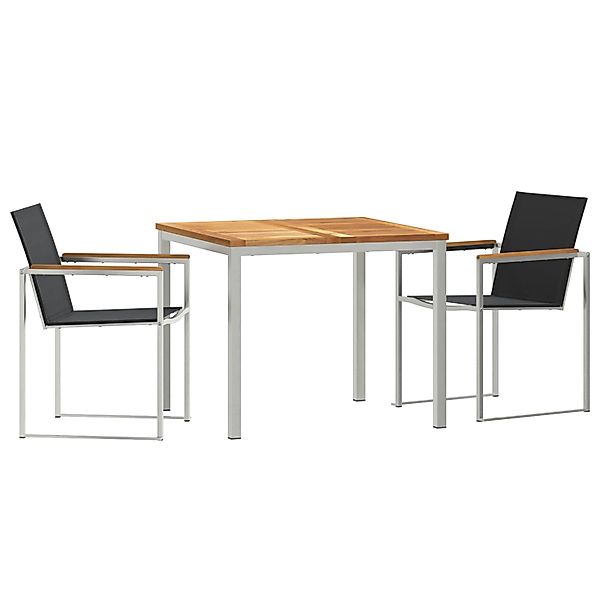 vidaXL 3-Teilige Garten Essgruppe aus Massivem Teakholz 3334829 günstig online kaufen