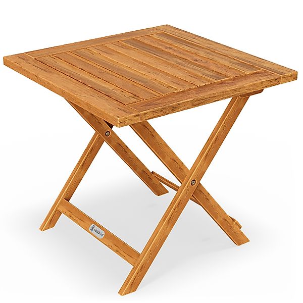 Casaria Klapptisch Akazie (1-St), Holz Vollmontiert Klappbar 80kg Belastbar günstig online kaufen