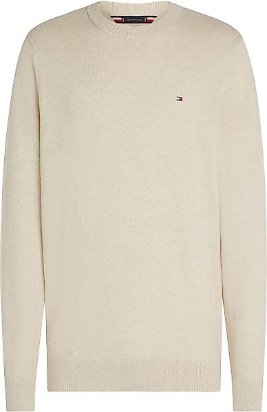 Tommy Hilfiger Pullover Cotton Kashmir Ecru - Größe M günstig online kaufen