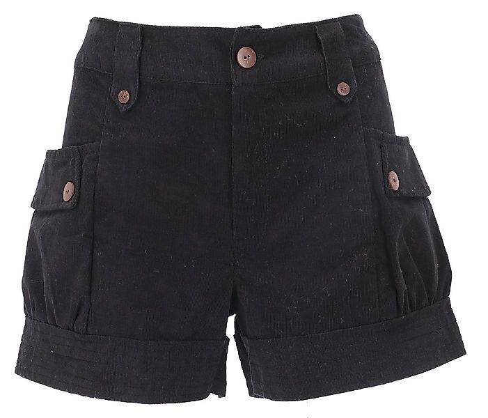 Guru-Shop Hose & Shorts Bequeme Cordshorts, kurze Hose mit Kokosknöpfen.. a günstig online kaufen