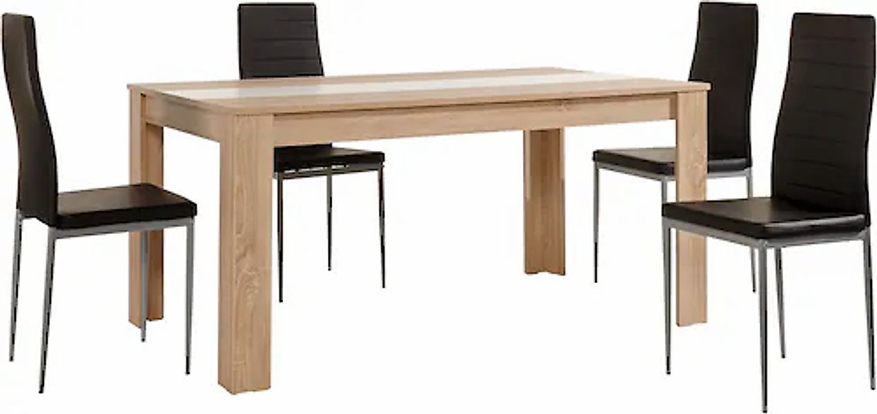 Home affaire Essgruppe »Pluto« Set, 5 Stk. tlg. moderne Tischgruppe, Tisch, günstig online kaufen