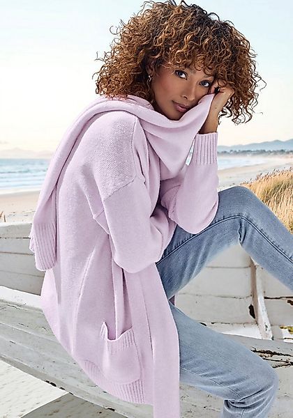 Vivance Strickjacke (Set, mit Schal) aus kuscheliger Strickqualität, Cardig günstig online kaufen